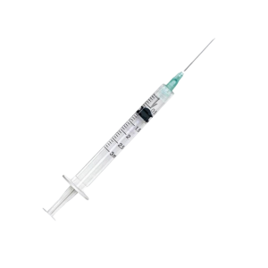 Injection syringe showing markings S1 S2 S3 S4 S5