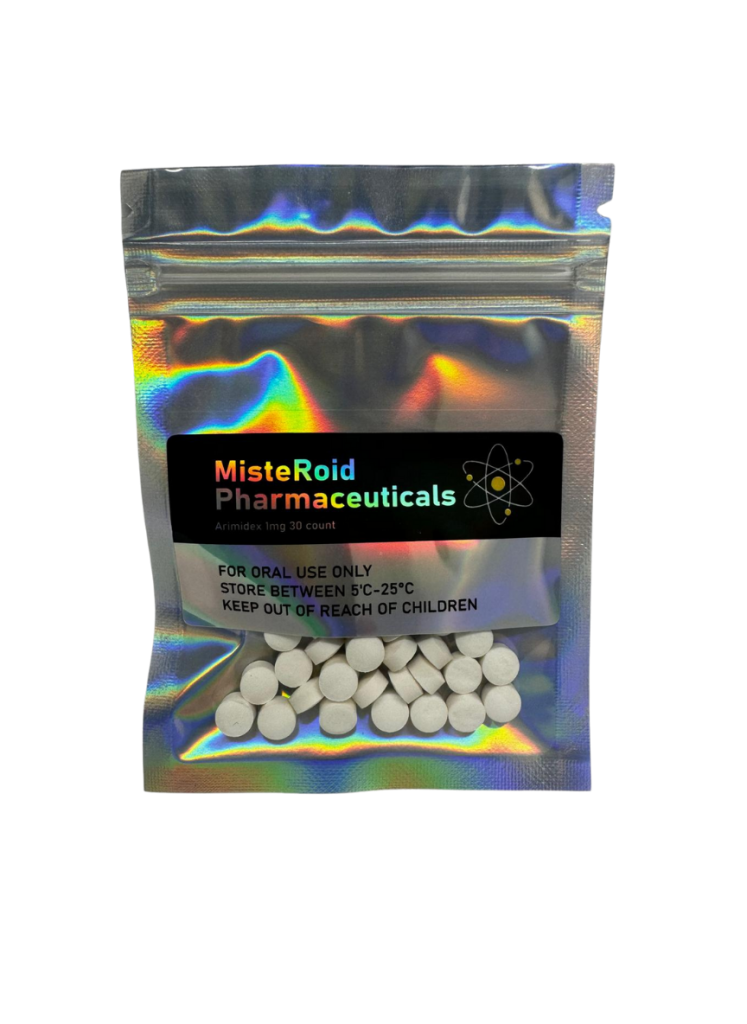 MisteRoid Pharma Arimidex 1mg 30 count oral tablet label