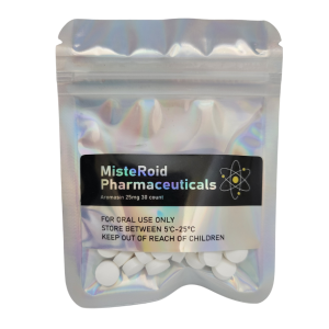 MisteRoid Pharma Aromasin 25mg 30 count oral tablet label