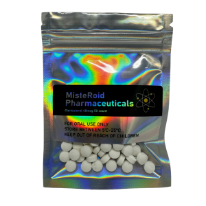 MisteRoid Pharma Clenbuterol 40mcg 50 count oral tablet label