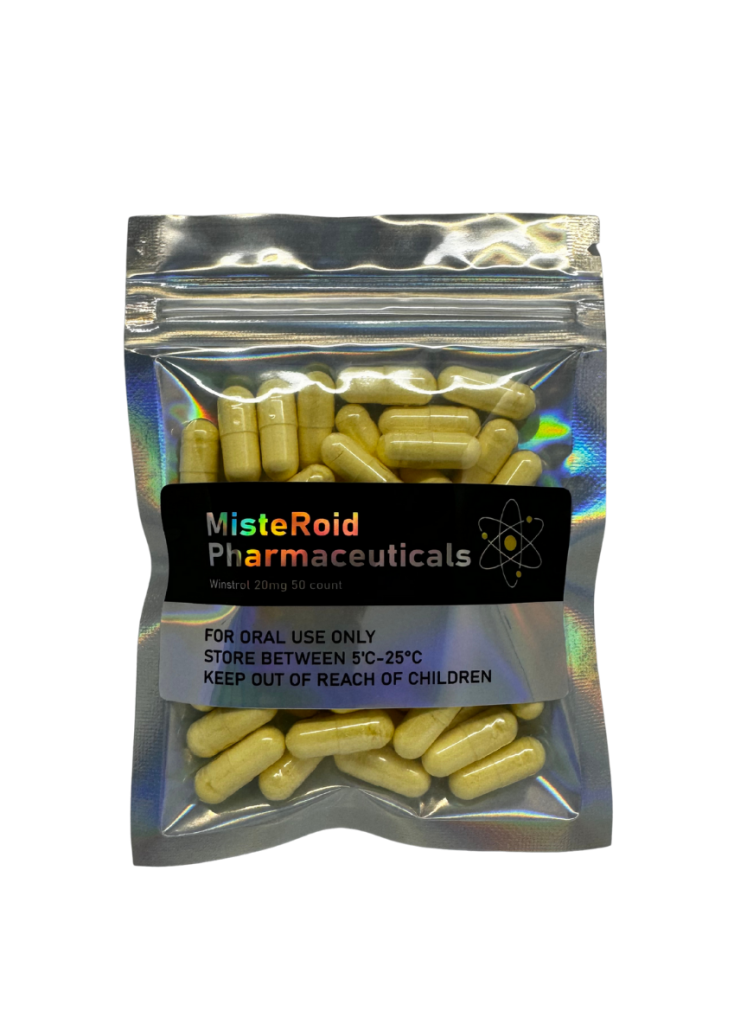 MisteRoid Pharma Winstrol 20mg 50 count oral tablet label